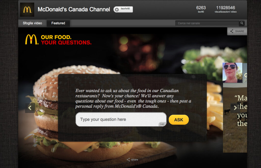 Our Food Your Questions McDonald's Canada TribalDDB Best Canadian Advertising Campaigns