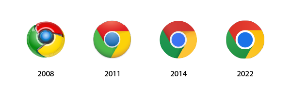 google chrome logo debranding example