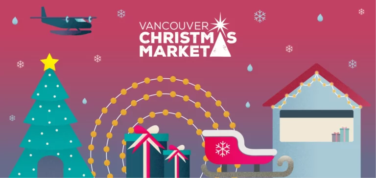 Vancouver Christmas Market banner featuring festive holiday market details with European-inspired village atmosphere.